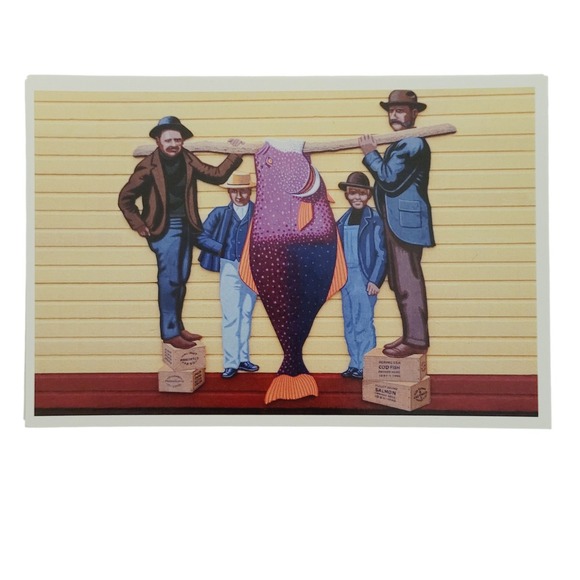 42 Lantern Press Postcards Union Jack Washington King Crab Vtg Art Beach Pinup - Picture 5 of 7